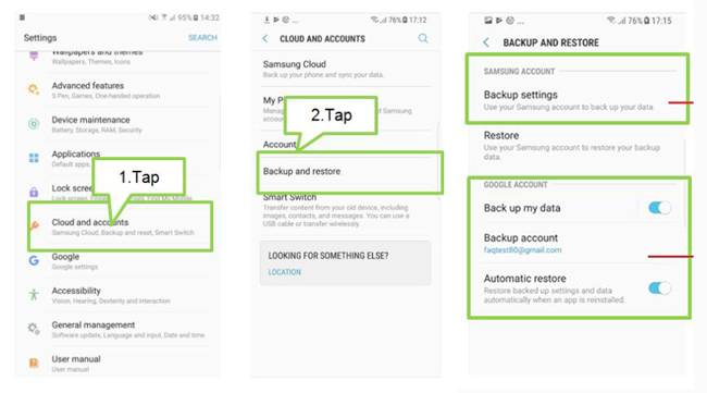 Backup Samsung Data with Samsung Cloud