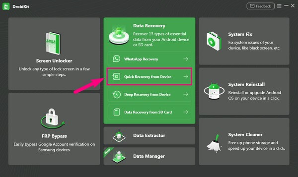 access DroidKit Data Recovery