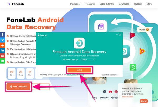 for android instal FoneLab iPhone Data Recovery 10.5.52