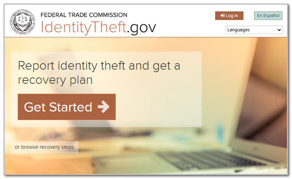 identitytheftgov interface