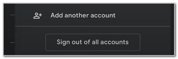 tap sign out of all accounts button