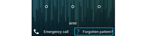 tap forgotten pattern button