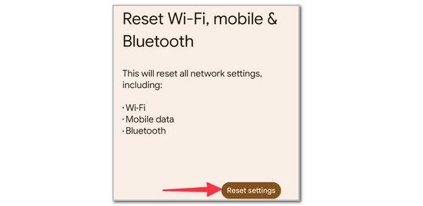 tap reset settings button