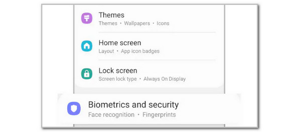 tap biometrics and security button