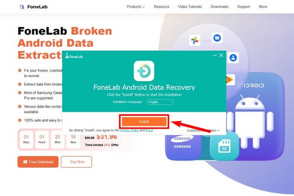 for android instal FoneLab iPhone Data Recovery 10.5.58