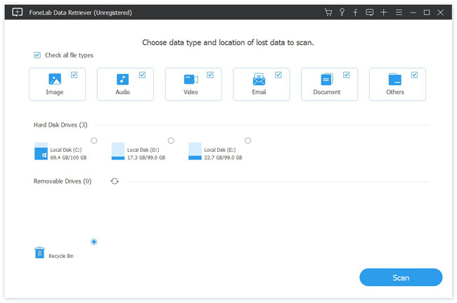 FoneLab Data Retriever Screenshot