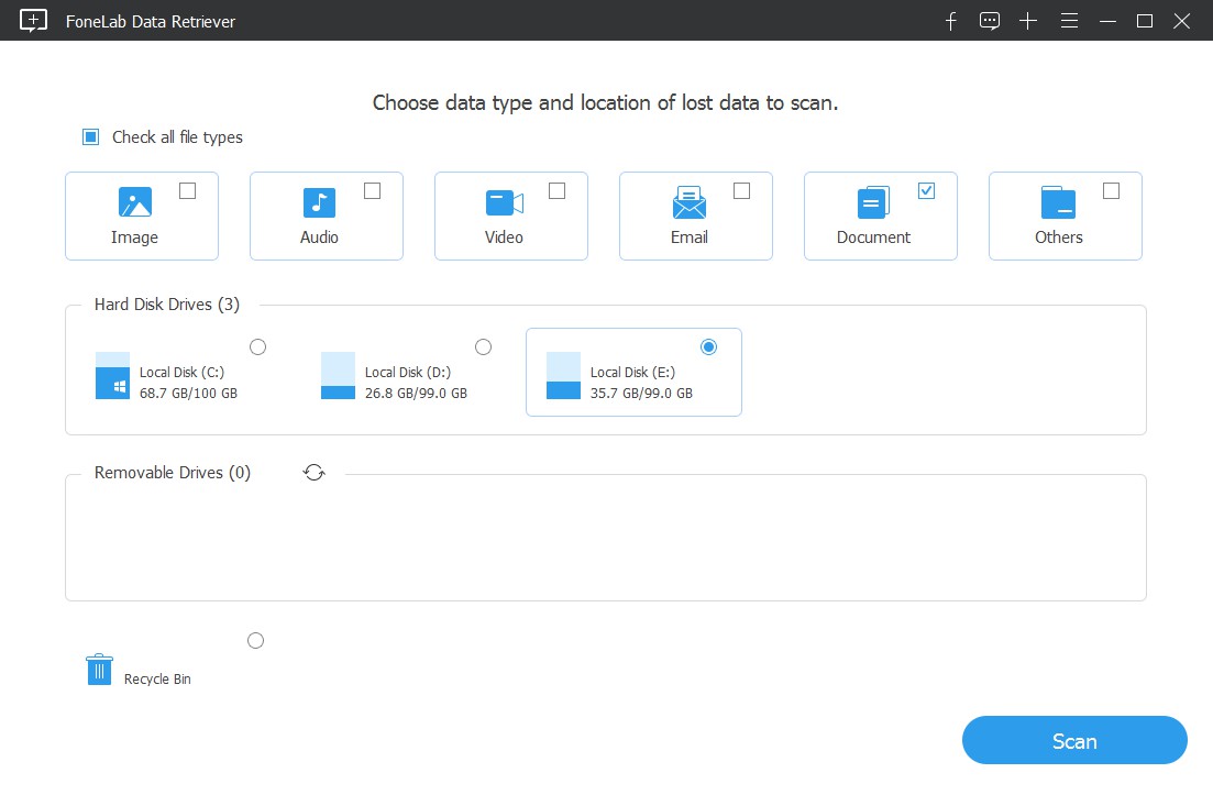 recover files on pc check