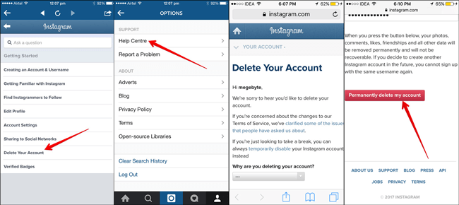 How to Delete Instagram Account from iPhone [Instagram