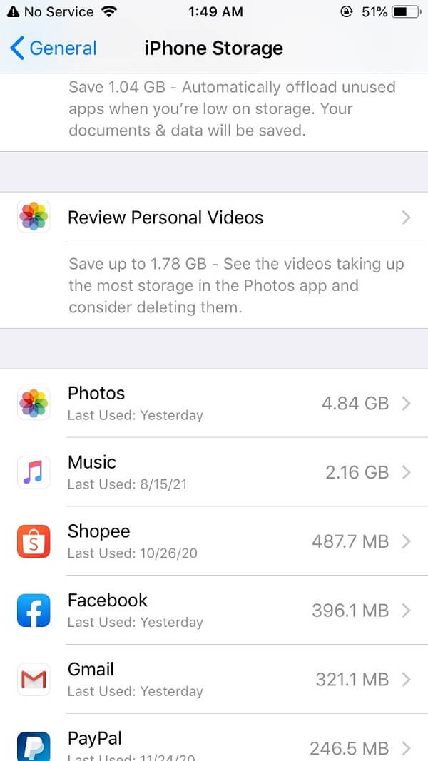 facebook storage