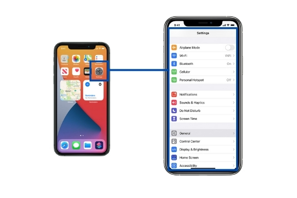 configuración de iphoen