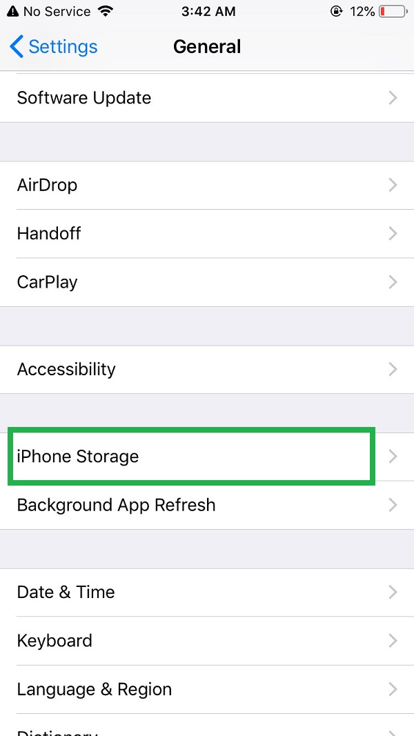 iphoen storage