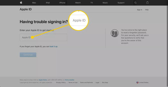 sign in apple id