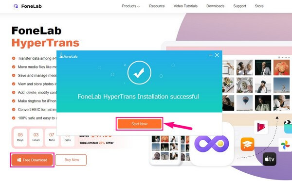 Download the FoneLab HyperTrans