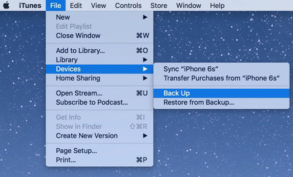 itunes backup