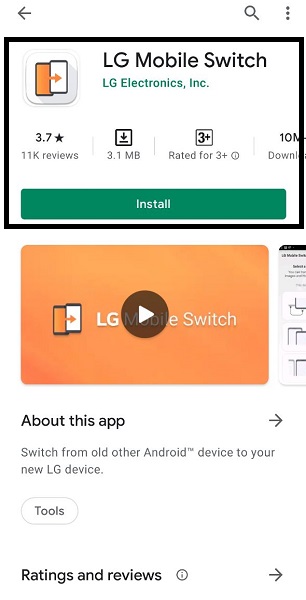 Lg mobile switch что это за программа