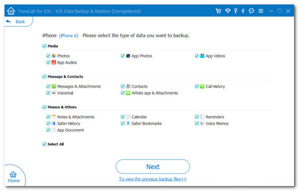 backup data