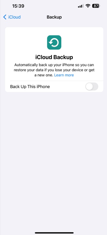 icloud backup