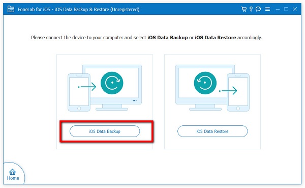 choose Standard backup or Encrypted backup