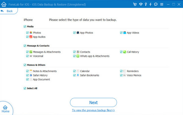 backup data