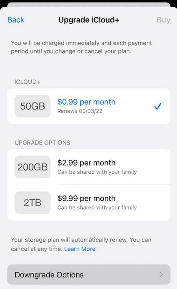 upgrade to icloud plus