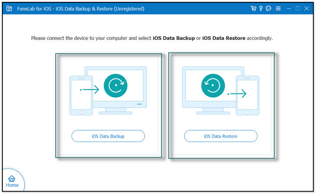 click the iOS Data Restore