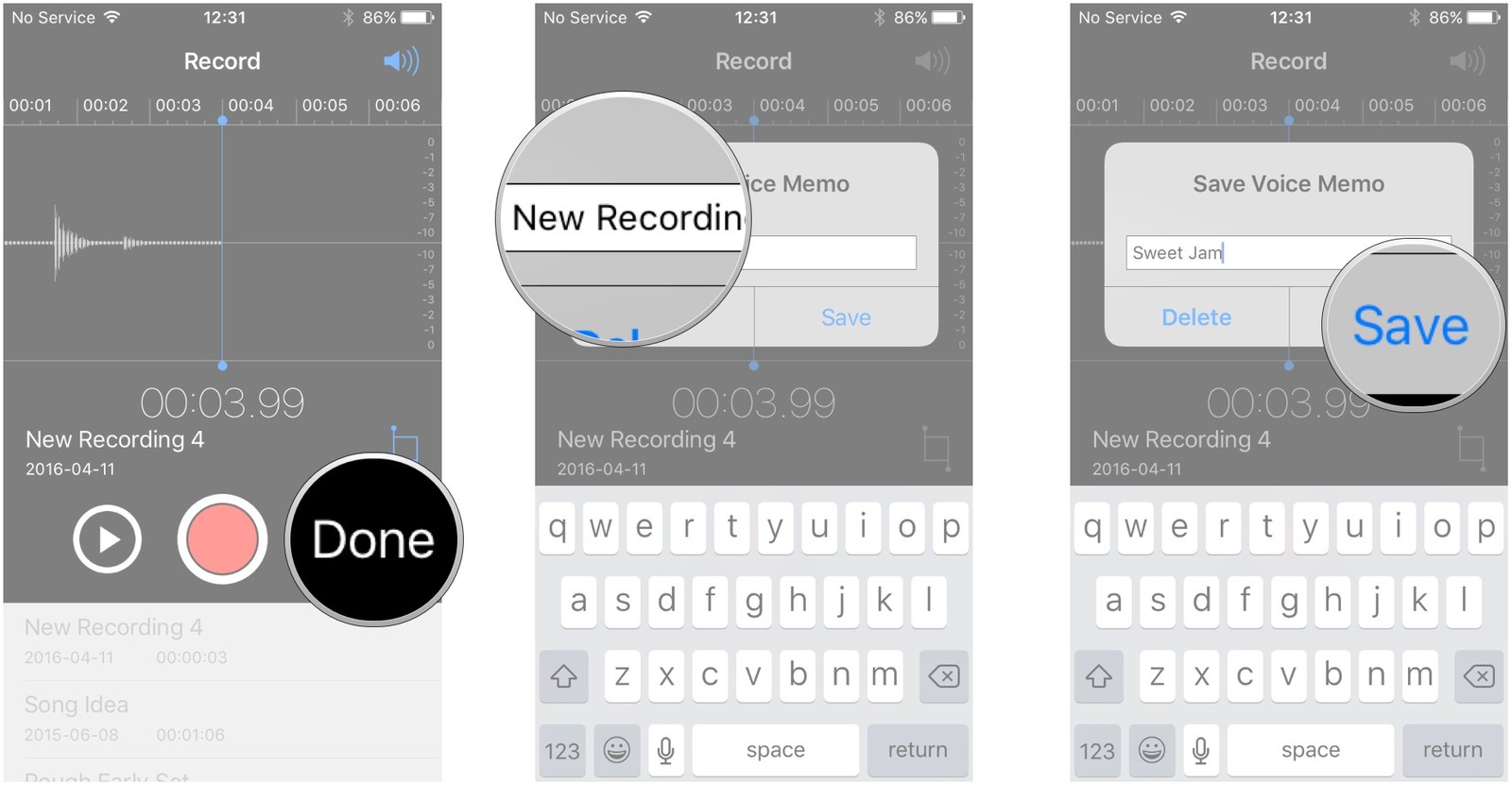 record voice memo