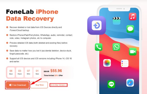 FoneLab iPhone Data Recovery 10.5.58 instaling