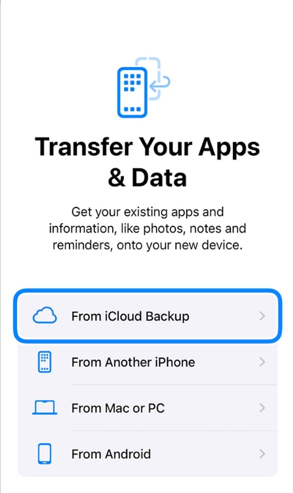 restore from icloud backup