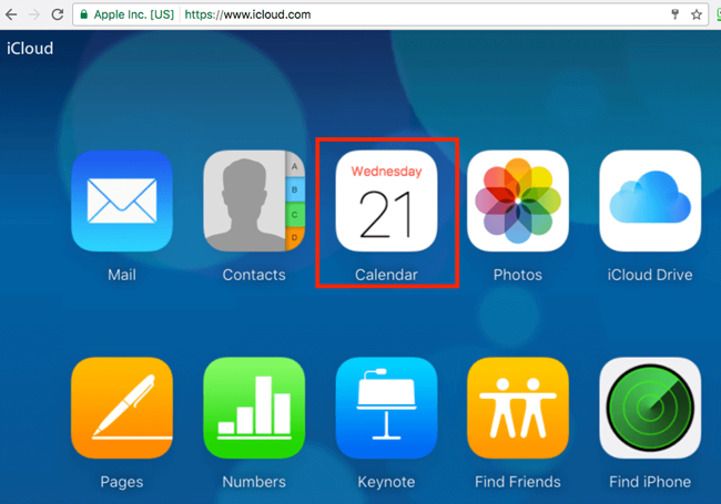 icloud calendar