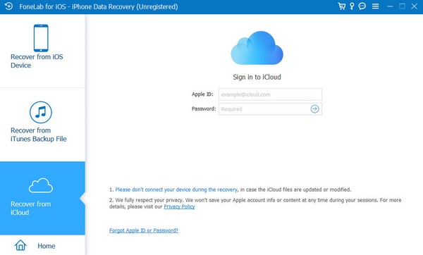 choose recover from icloud