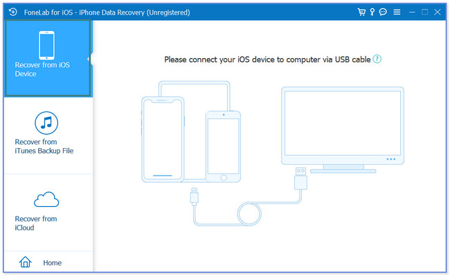 choose the Recover from iOS Device button