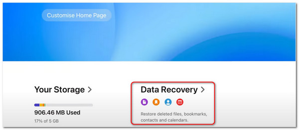 choose icloud data recovery