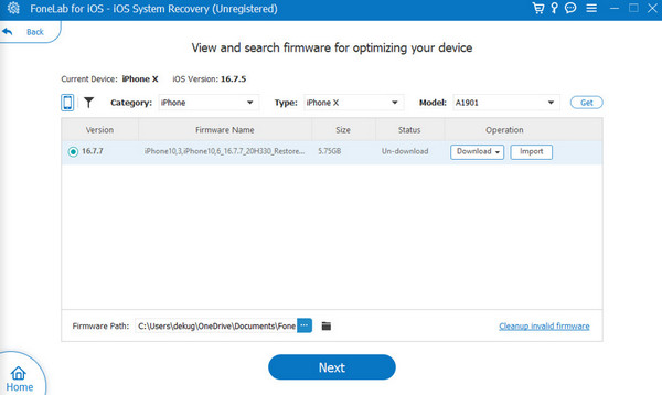 view firmware package