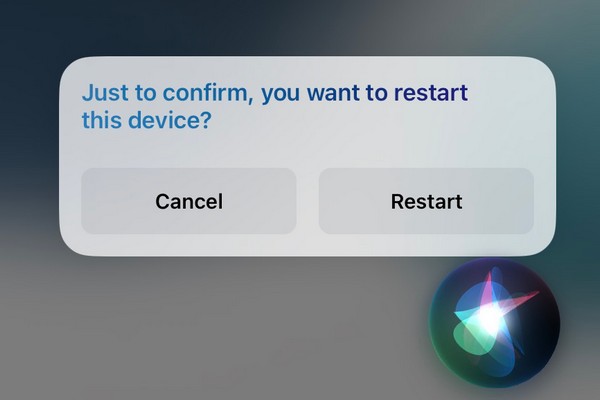 restart ipad with siri