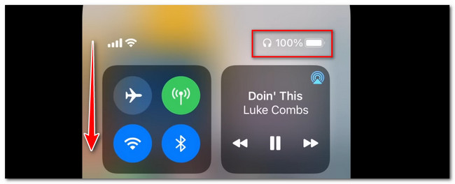 swipe down control center on iphone