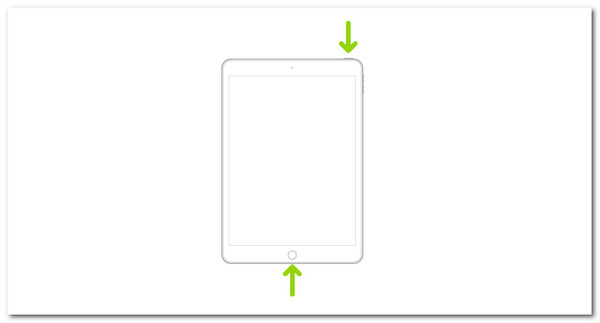 force restart ipad with home button