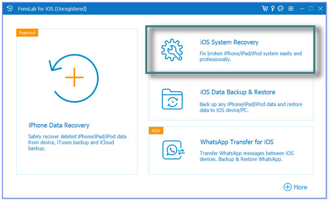 Choose the iOS System Recovery button