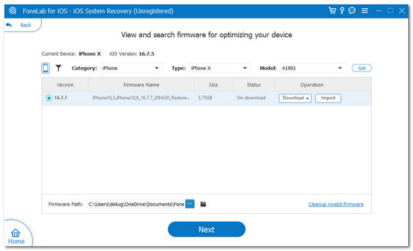 download firmware package