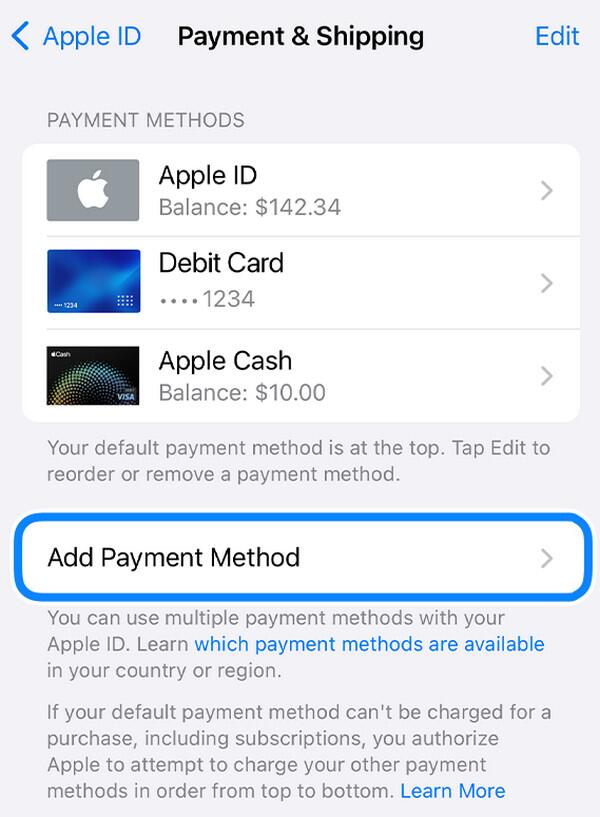 check payment info