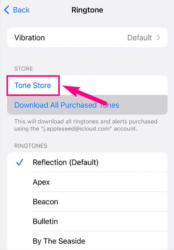 apple music tone store