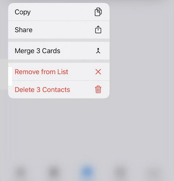 delete multiple contacts