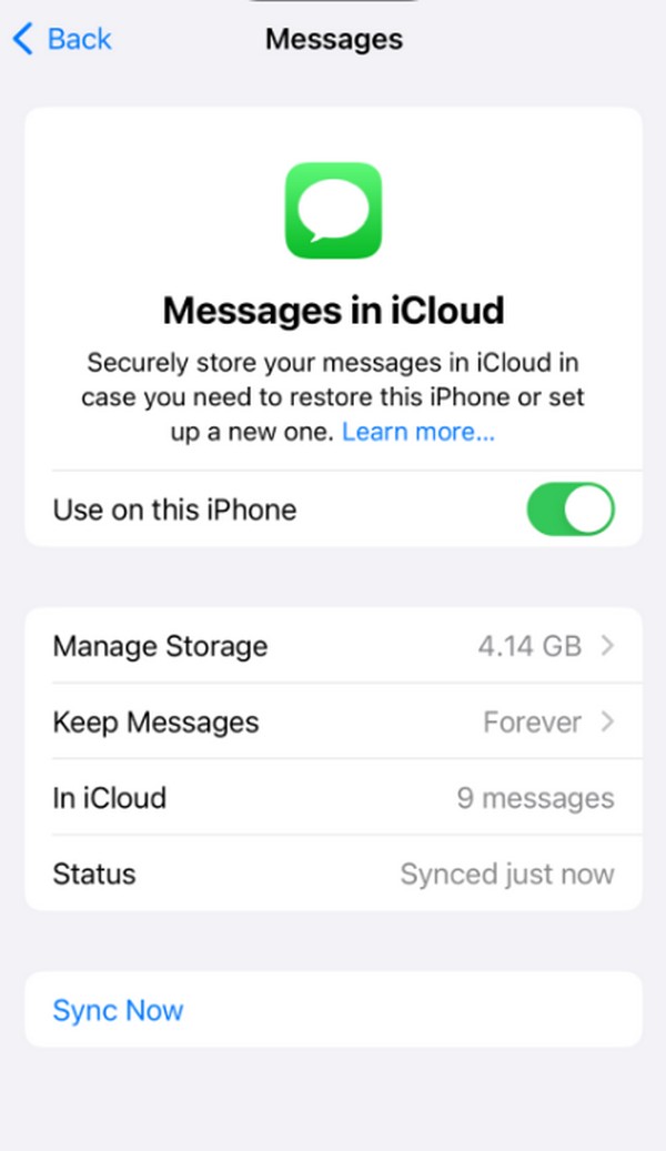 transfer messages to new iphone via icloud sync