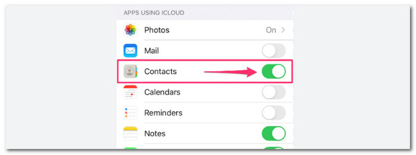 sync icloud contacts