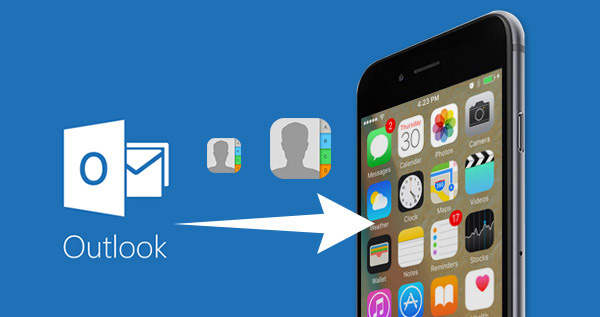 how to export contacts from outlook to iphone