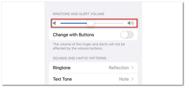 adjust alarm volume