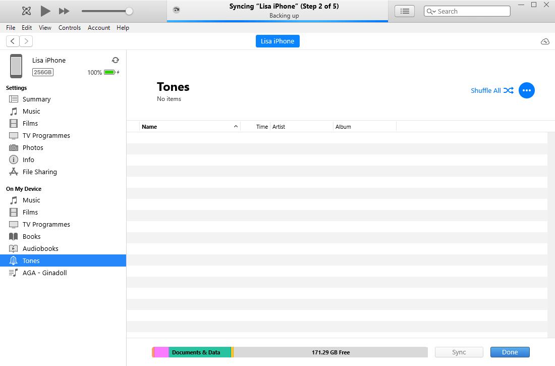 通过 iTunes 将铃声从 iPhone 传输到 iPhone