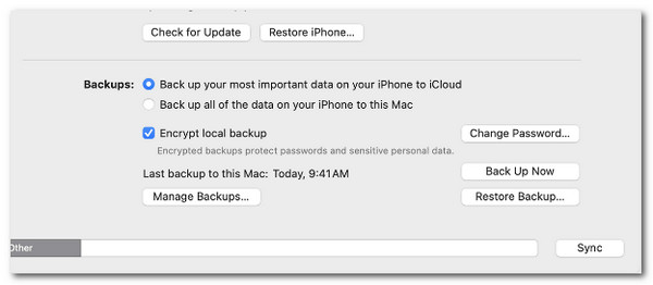 restore iphone backup