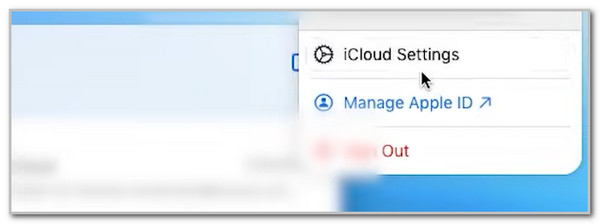 click icloud settings