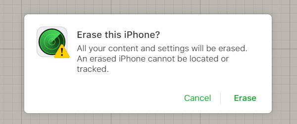 确认抹掉这台 iPhone