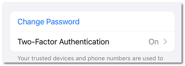 change apple id password on device